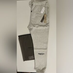 Essentials Fear Of God Light Oatmeal Cuffed Sweatpants